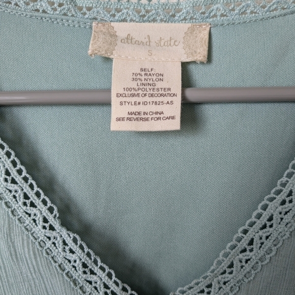 Altar'd State Sage Frilled Tiered Mini Dress Romantic Feminine Coquette - Picture 9 of 10